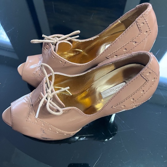 Report Signature peep toe lace up Oxford spike heel - Picture 3 of 11